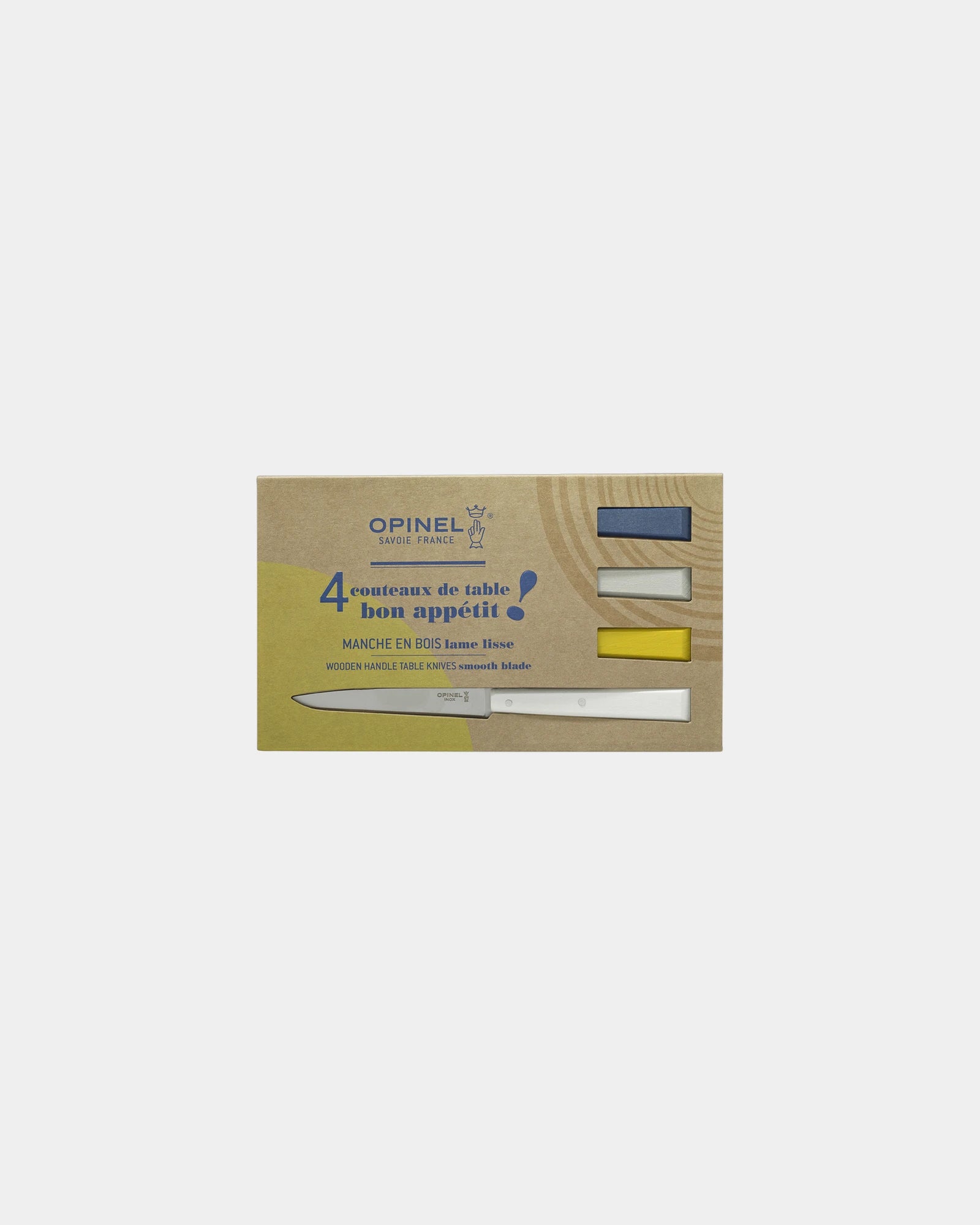 Set 4 coltelli da tavola Opinel N°125 da personalizzare - Blu navy